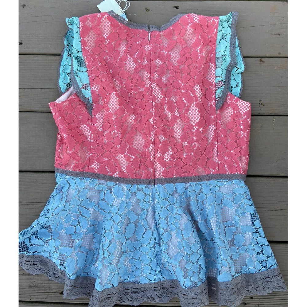 Sundance Vintage Days‎ Large Lace Peplum Top New With Tags - Picture 3 of 3